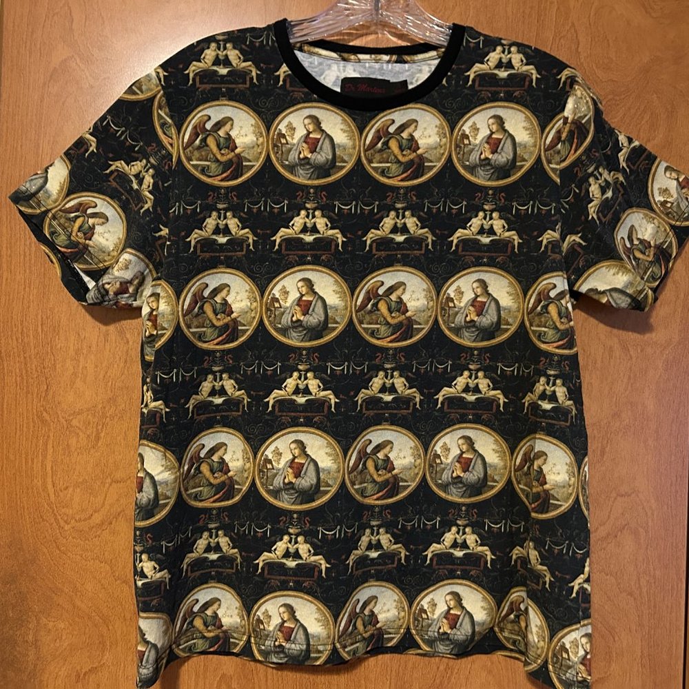 Rare DR. MARTENS Sz L Di Paolo Museum Collection "The Annunciation" T-Shirt